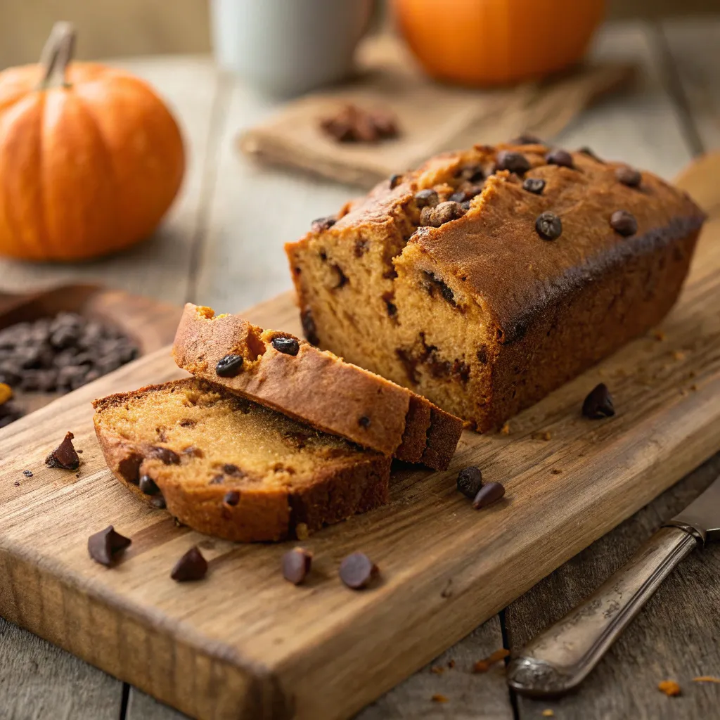 Pumpkin Chocolate Chip Bread
