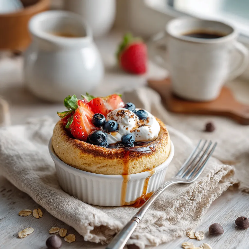 Fluffy Baked Protein Pancake Bowls: Easy High-Protein Meal Prep 4 0 0