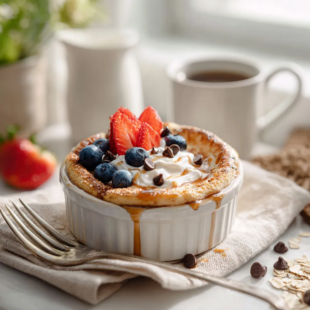 Fluffy Baked Protein Pancake Bowls: Easy High-Protein Meal Prep 3 0 1