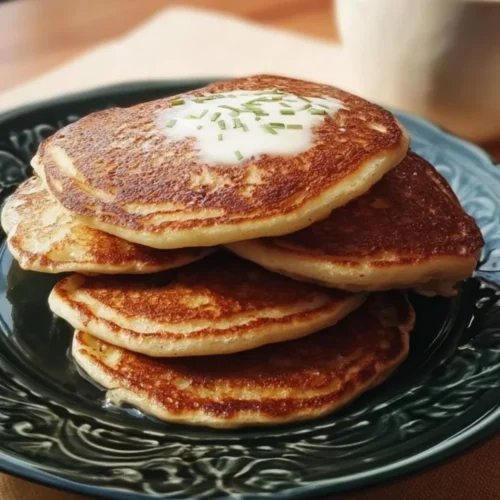 3-Ingredient Keto Pancakes 2 Delicious 3-Ingredient Keto Pancakes served on a plate