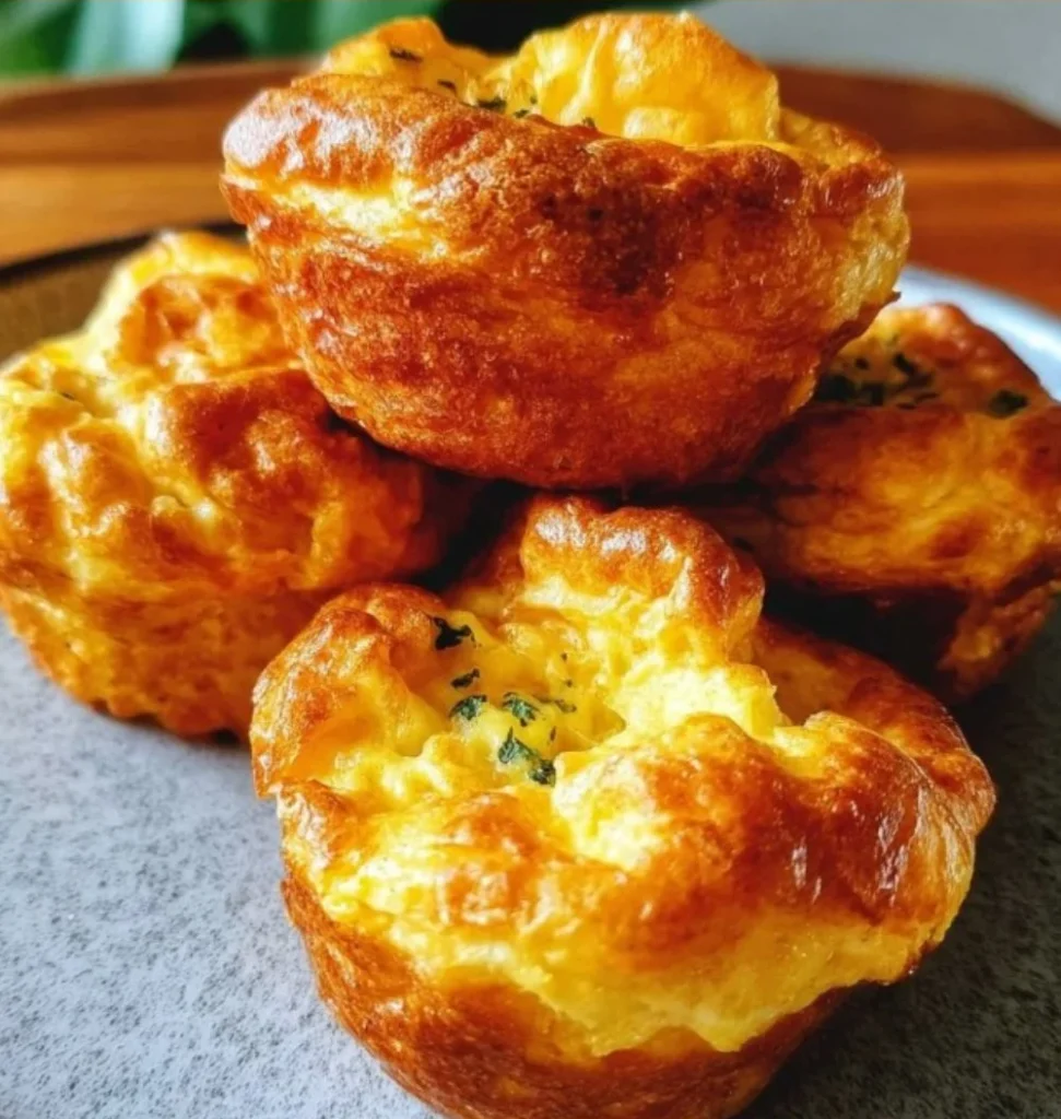 Carnivore Fat Bomb Fluffy Egg & Cheese Muffins
