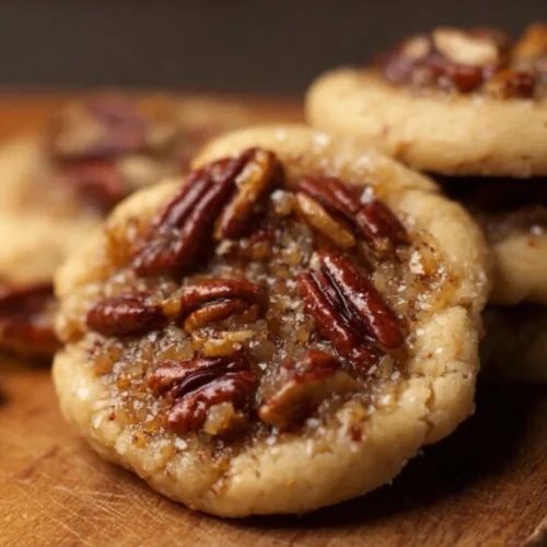 Crumbl Pecan Pie Cookies 2 Crumbl pecan pie cookies topped with caramel