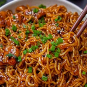 Sticky Garlic Chicken Noodles 2 imagine httpscontais3.s3.amazona111