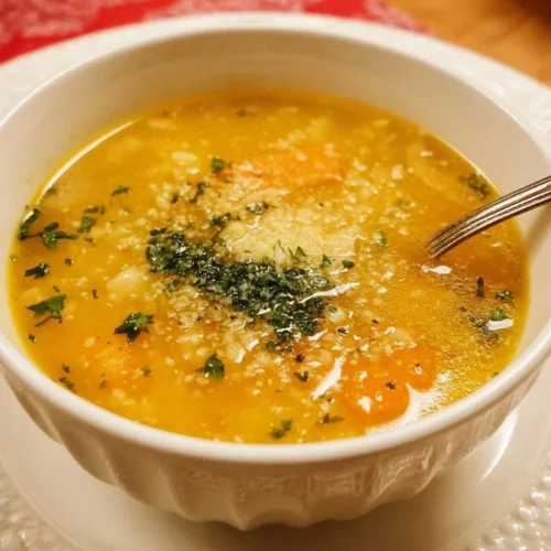 Italian Penicillin Soup 2 Bowl of delicious Italian Penicillin Soup with fresh herbs and vegetables