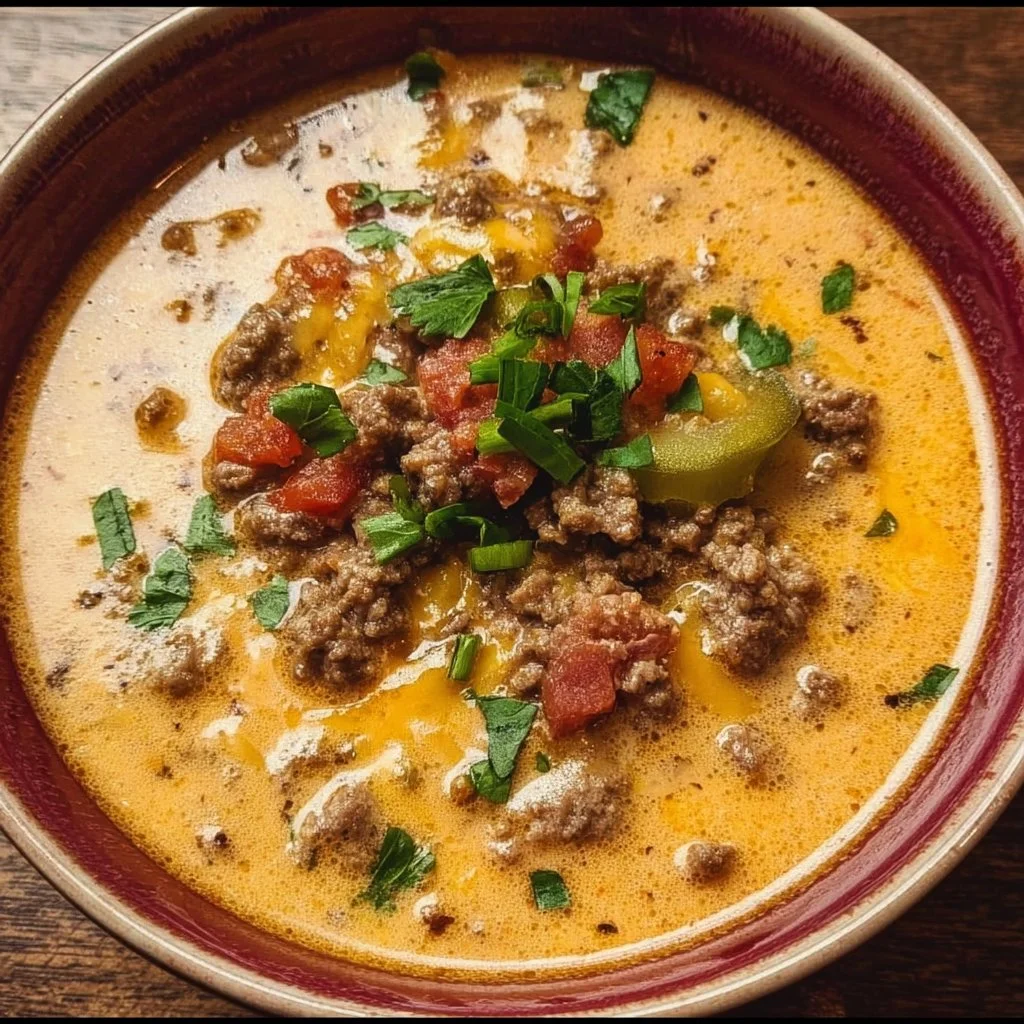 Keto Cheeseburger Soup
