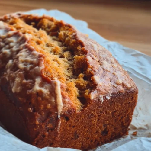 Pumpkin Banana Bread 2 Delicious slice of homemade Pumpkin Banana Bread with spices