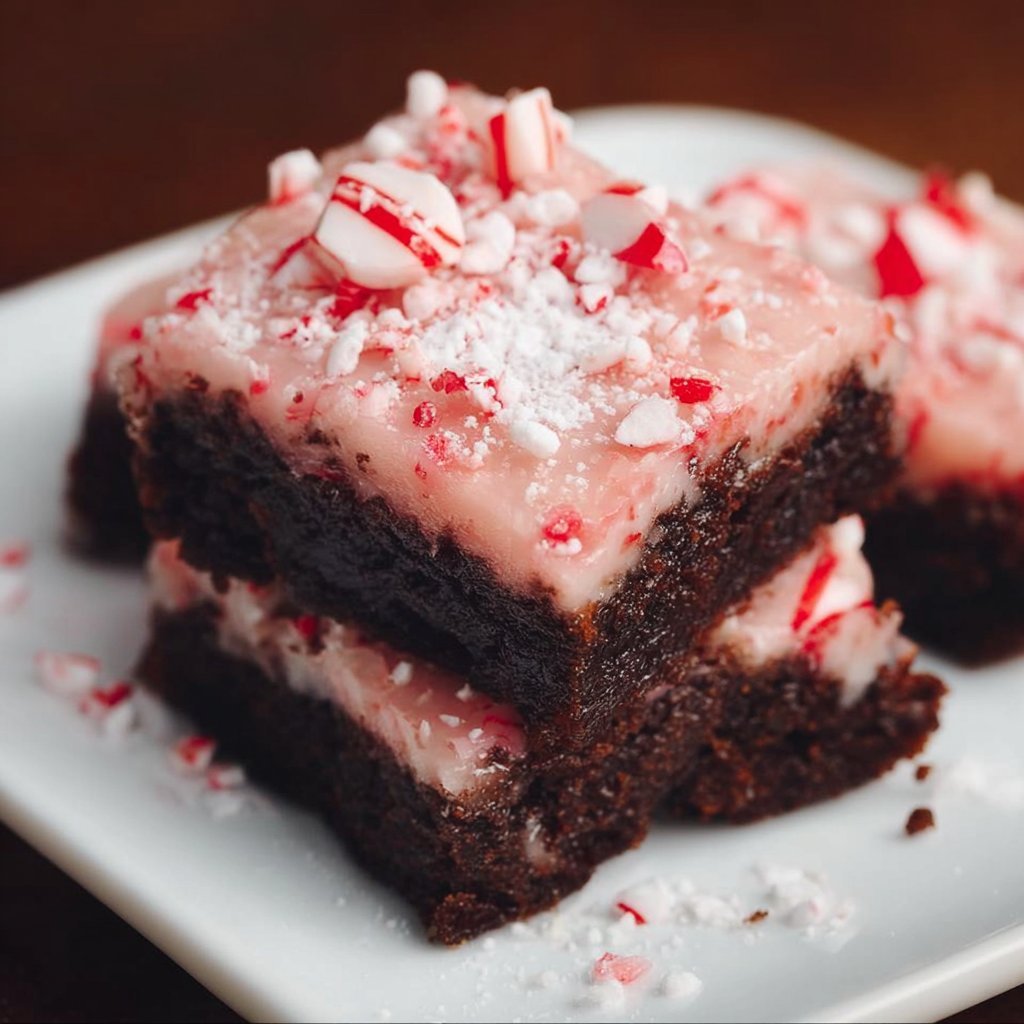 Candy Cane Brownies 2 1