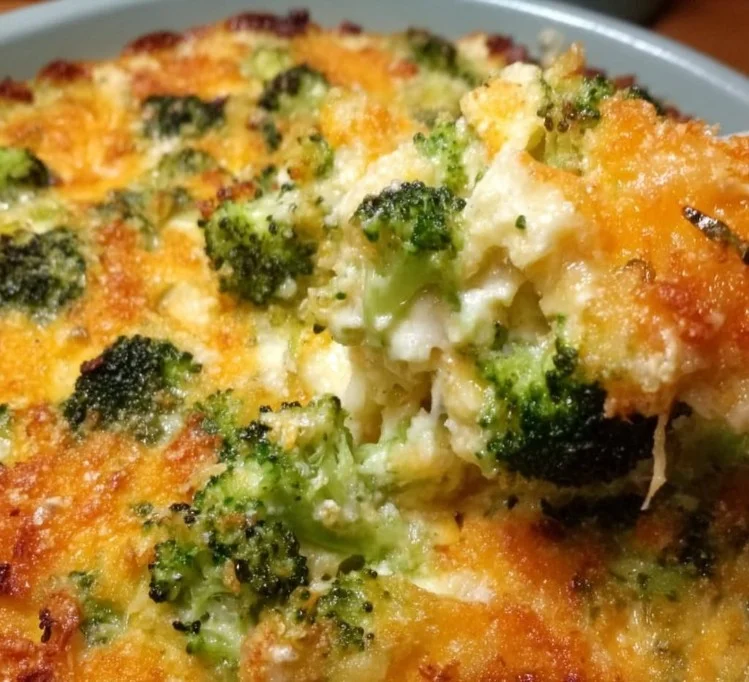 Broccoli Cheese Casserole 1 Delicious Broccoli Cheese Casserole with cheese and broccoli baked to perfection