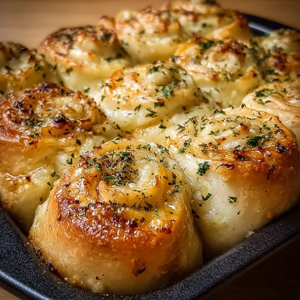 Cheesy Garlic Butter Rolls 1 Cheesy garlic butter rolls fresh from the oven, golden and irresistible.