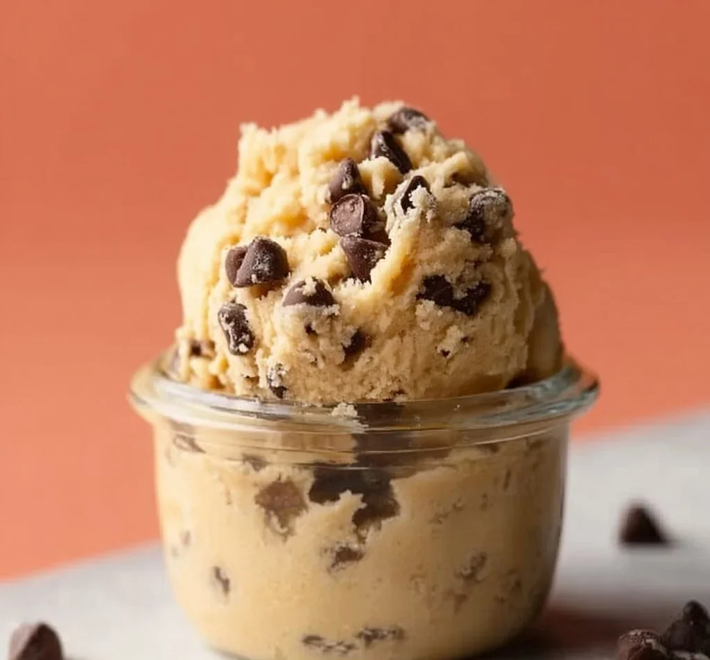 Chocolate chip edible cookie dough for one 2 Chocolate chip edible cookie dough for one with three delicious variations
