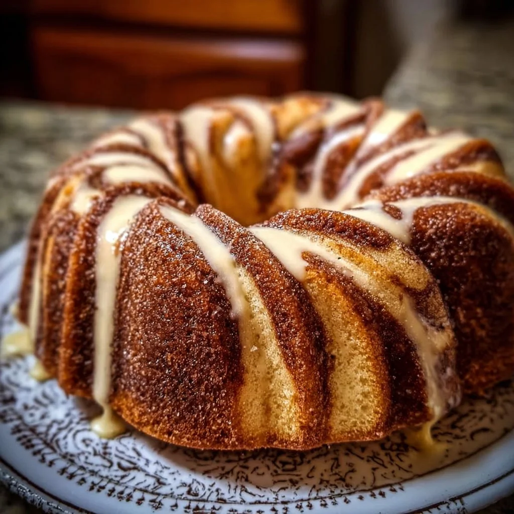 Cinnamon Swirl Bundt Cake 1 Delicious Cinnamon Swirl Bundt Cake with a cinnamon filling