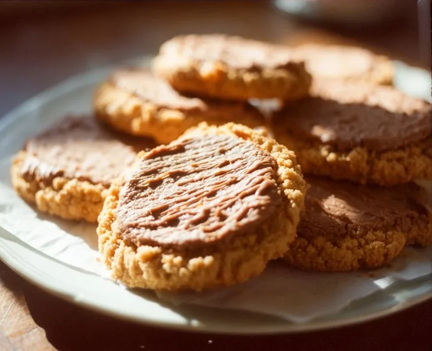 Crumbl Peanut Butter Bar Cookies 2 Delicious Crumbl Peanut Butter Bar Cookies fresh from the oven.