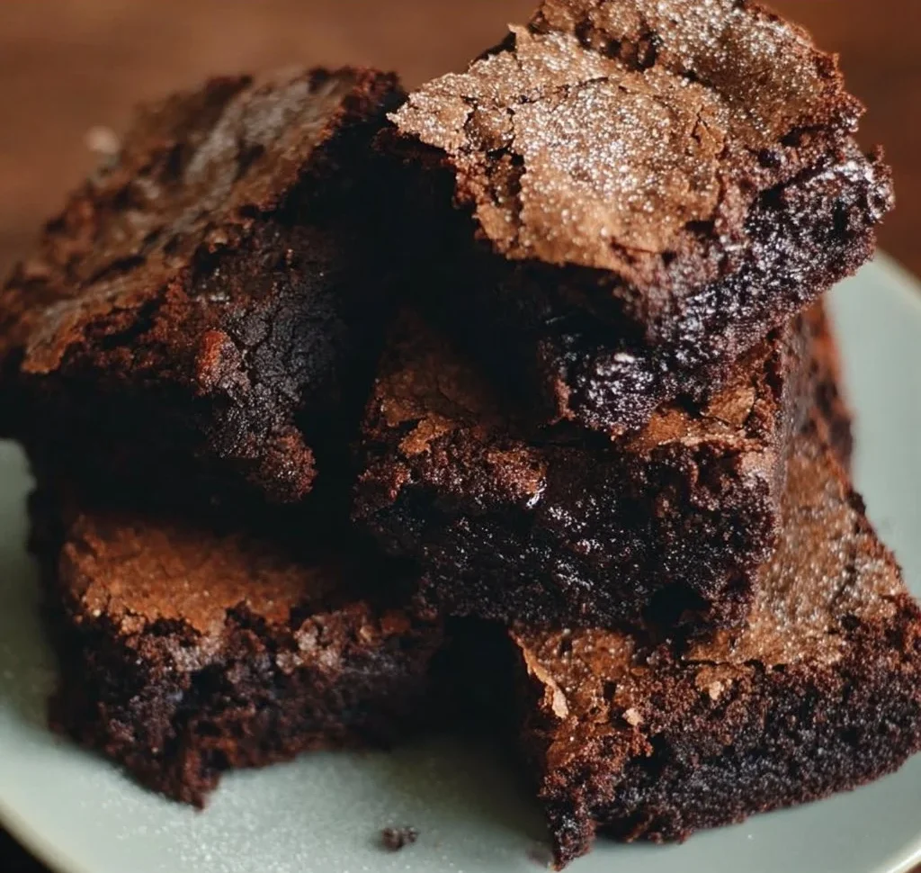 Espresso Brownies 2 Delicious espresso brownies topped with chocolate drizzle and coffee beans