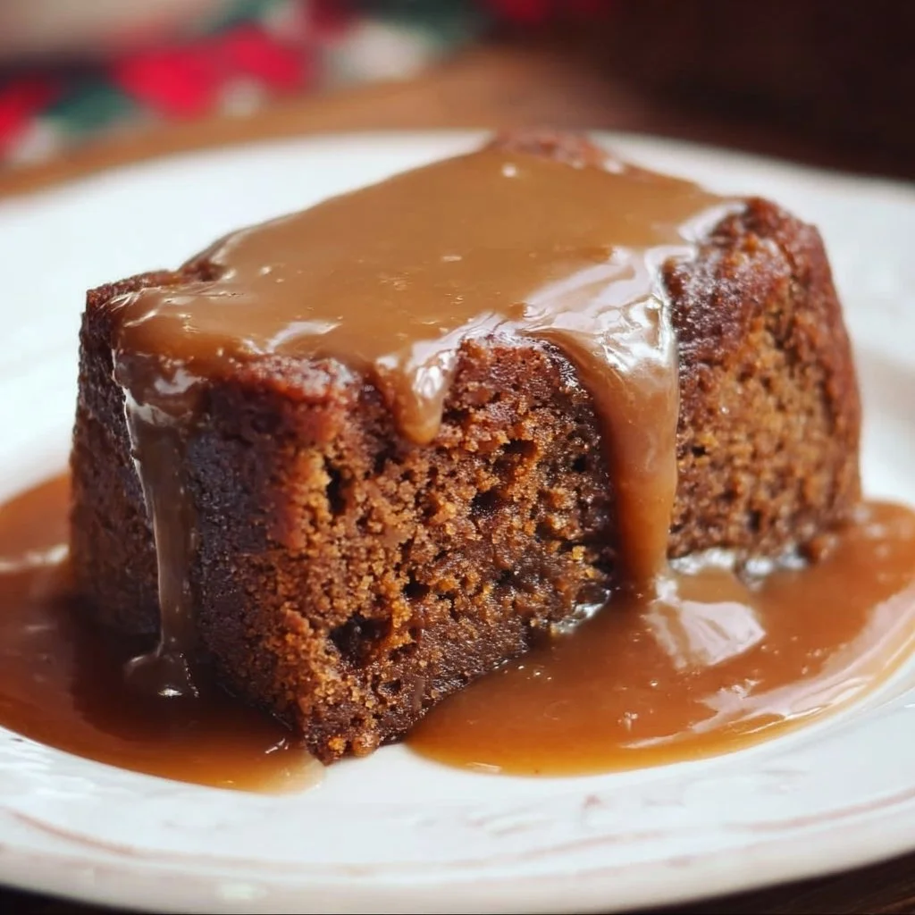 Gingerbread Pudding Cake 2 Delicious gingerbread pudding cake topped with whipped cream and spices