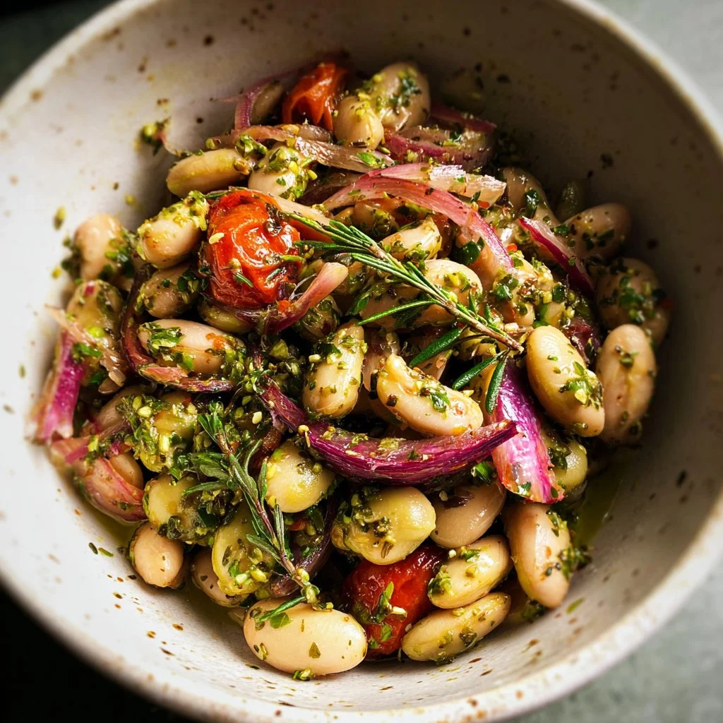 Marinated Za’atar Bean Salad