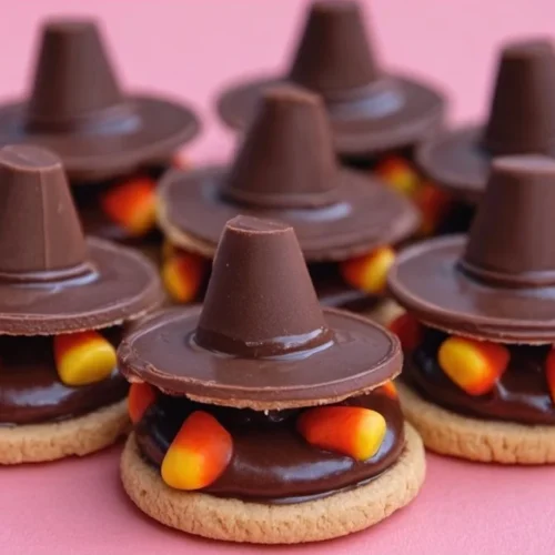 Pilgrim Hat Cookies 3 Delicious homemade Pilgrim Hat Cookies decorated for Thanksgiving