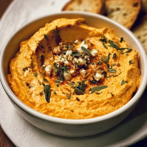 Creamy pumpkin feta dip recipe for autumn gatherings