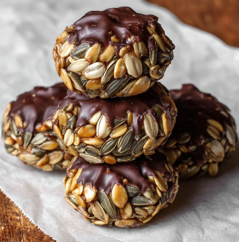 Sunflower Seed Chocolate Bites 1 Delicious sunflower seed chocolate bites for a healthy snack option