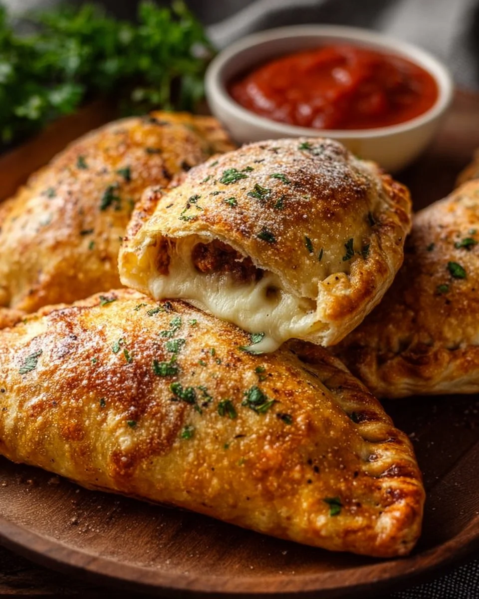 Air Fryer Calzones 1 Delicious air fryer calzones cooked golden brown with a crispy texture