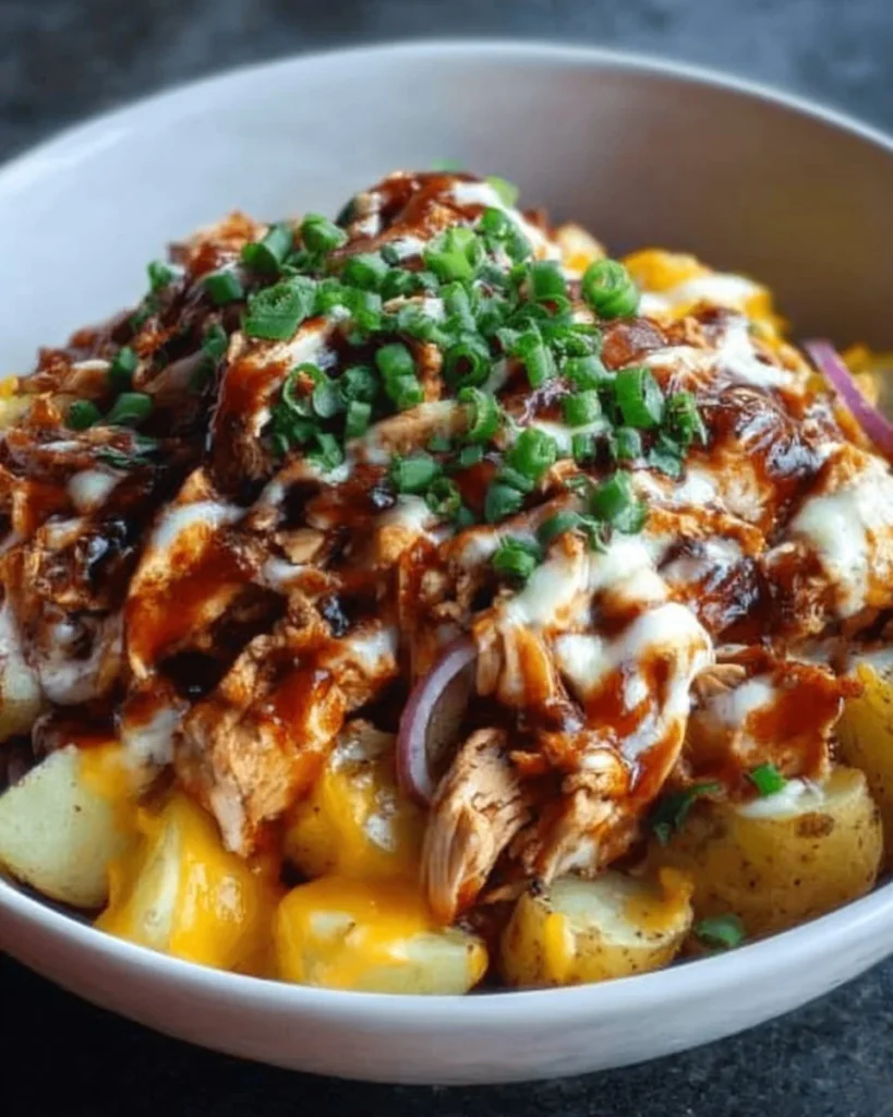 BBQ Chicken & Cheesy Potato Power Bowl
