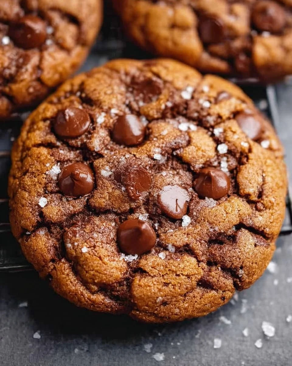 Delicious homemade chocolate chip cookies on a cooling rack