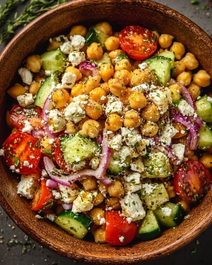 Chickpea Feta Bowl