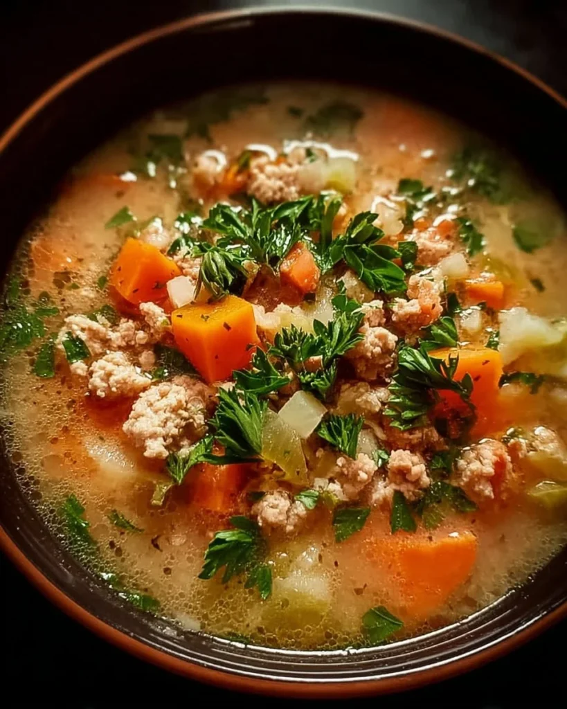 Ground Turkey Soup
