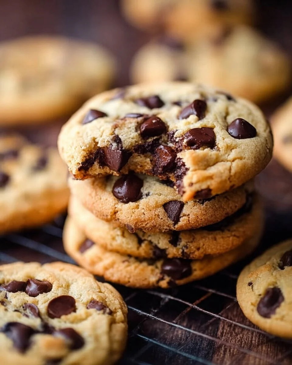 Irresistibly Soft Baked Chocolate Chip Cookies You'll Love 1 Soft baked chocolate chip cookies on a cooling rack