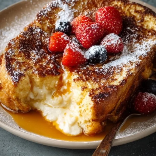 Overnight Crème Brûlée French Toast Bake 2 Overnight crème brûlée French toast bake with caramelized sugar topping