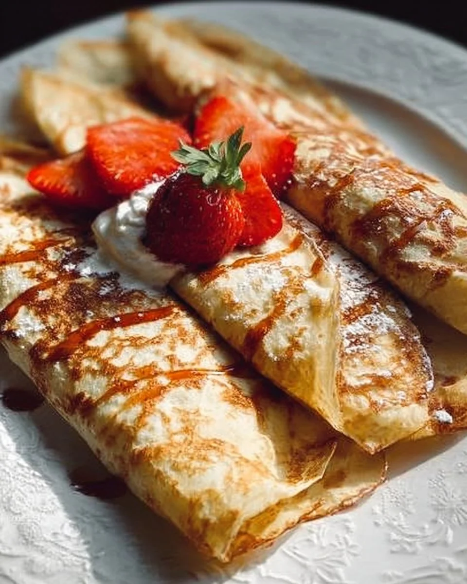 Restaurant Quality Crepes 1 Delicious restaurant quality crepes served with various fillings and toppings
