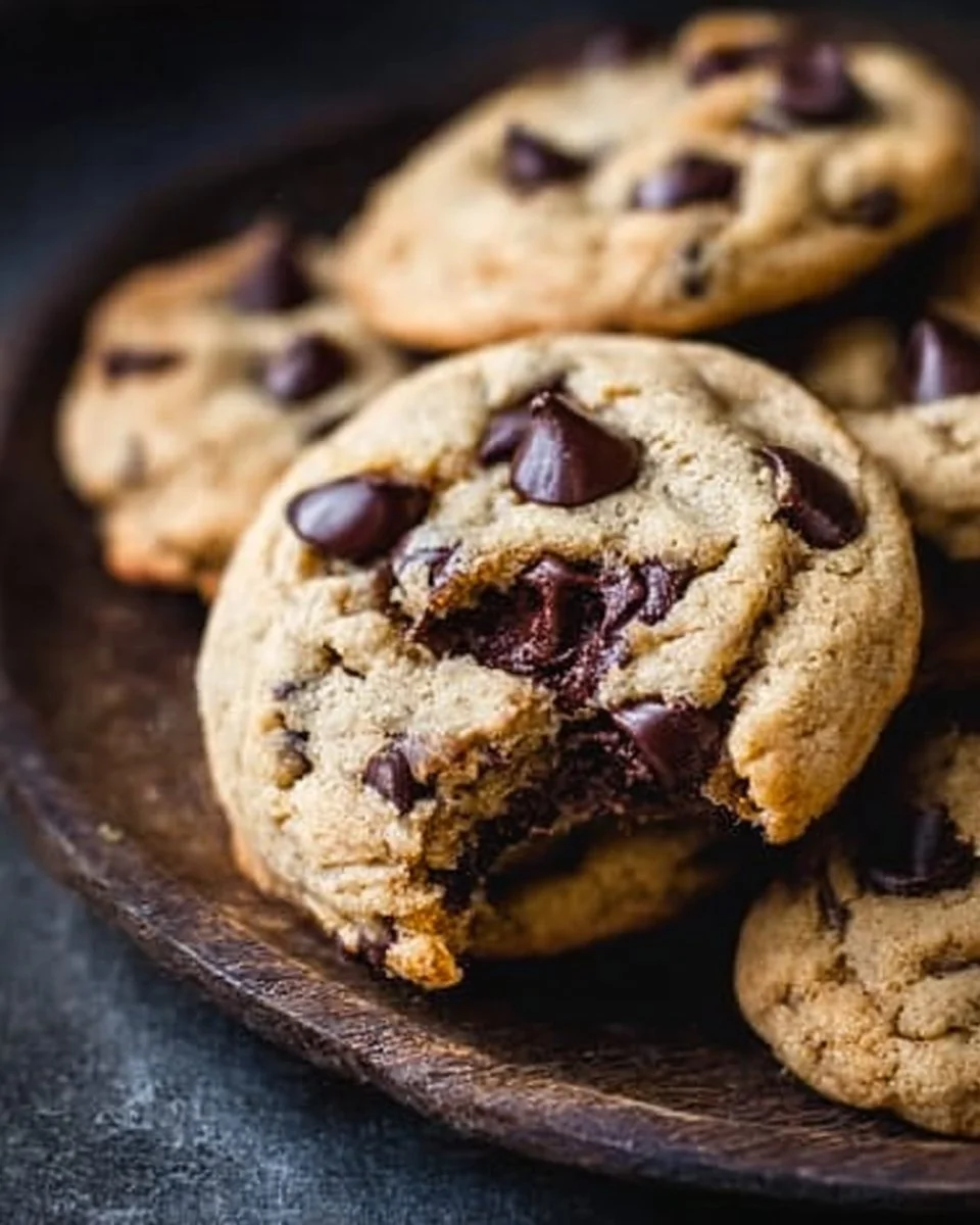 Super Soft Chocolate Chip Cookies 1 Freshly baked super soft chocolate chip cookies on a cooling rack.