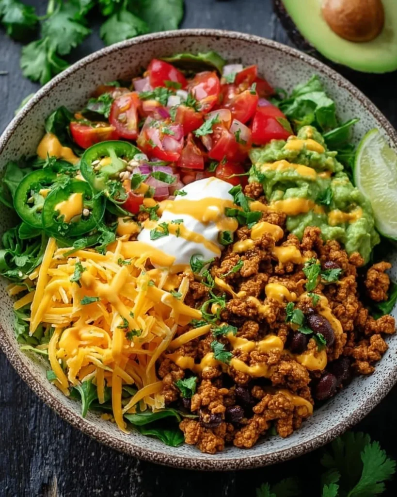 Turkey Taco Protein Bowl