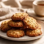 Plate of amazing peanut butter banana breakfast cookies