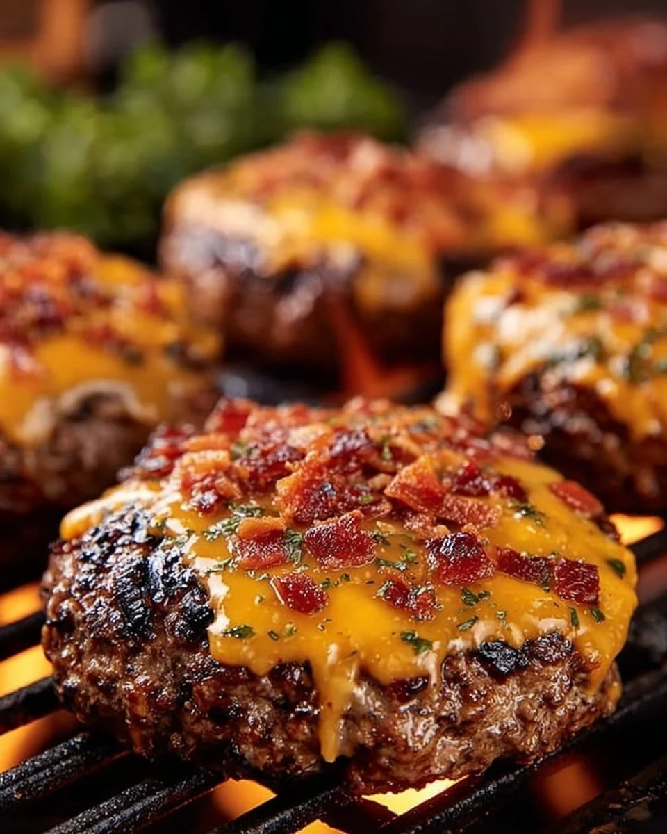 Delicious Crack Burgers served with toppings and sides