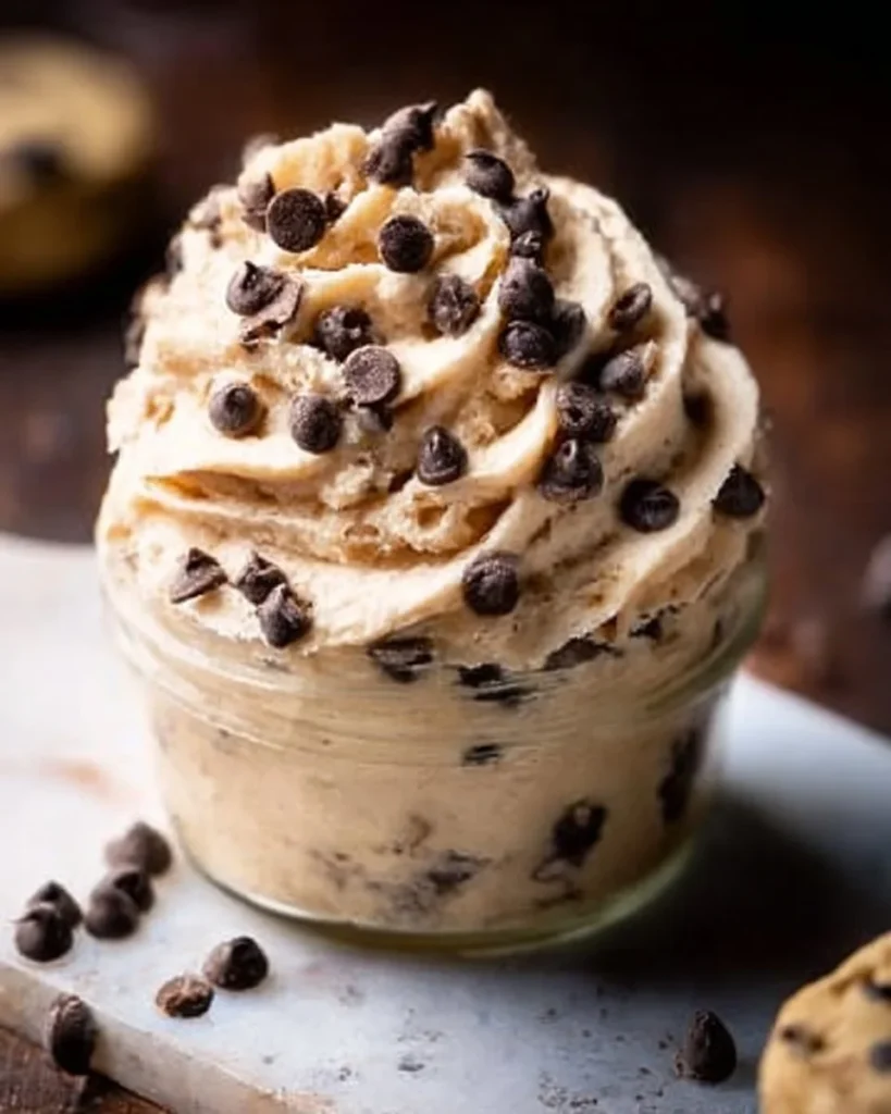 Creamy Chocolate Chip Cookie Dough Buttercream Frosting