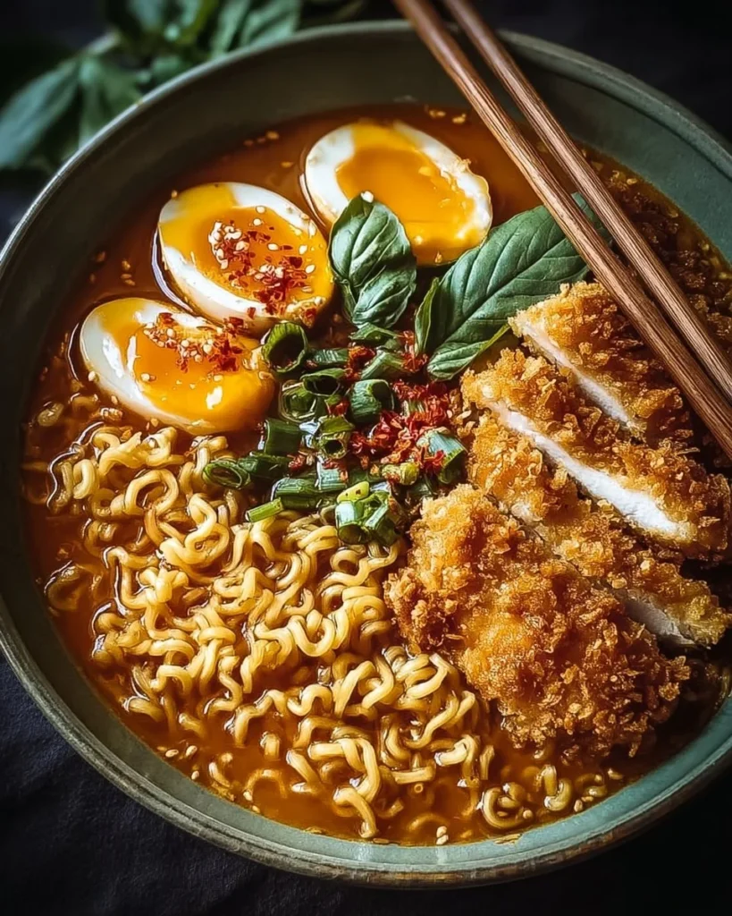 Crispy Ramen with Asian Flavors