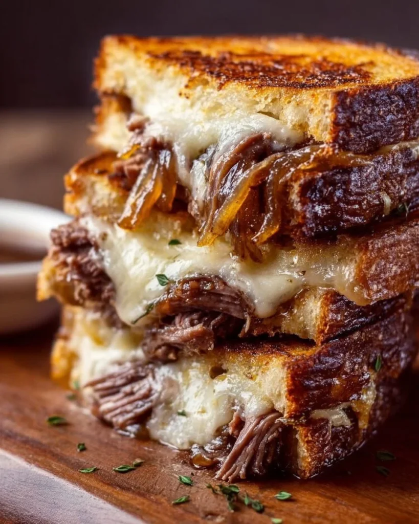 French Dip Grilled Cheese