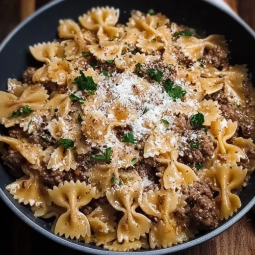 Garlic Parmesan Bowtie Pasta with Creamy Beef recipe 2 garlic parmesan bowtie pasta with creamy beef reci 2026 01 31 202111 819x1024 1