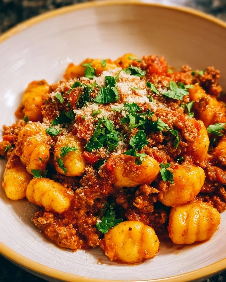 Homemade Ground Turkey and Cauliflower Gnocchi 1 Homemade ground turkey gnocchi served with cauliflower and herbs