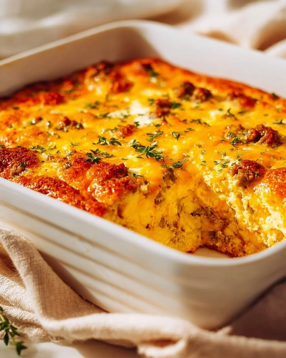 Homemade Ground Turkey Breakfast Casserole 1 Delicious homemade ground turkey breakfast casserole with veggies and cheese