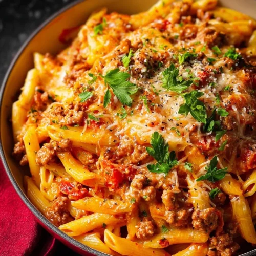 Juicy Ground Turkey Pasta 2 Juicy ground turkey pasta dish served with fresh herbs and vegetables