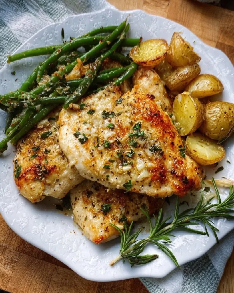 Sheet Pan Garlic Parmesan Chicken
