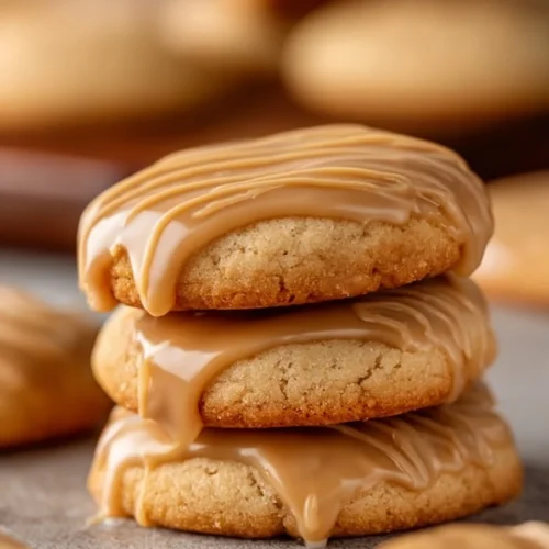 Delicious soft maple cookies drizzled with brown butter icing.