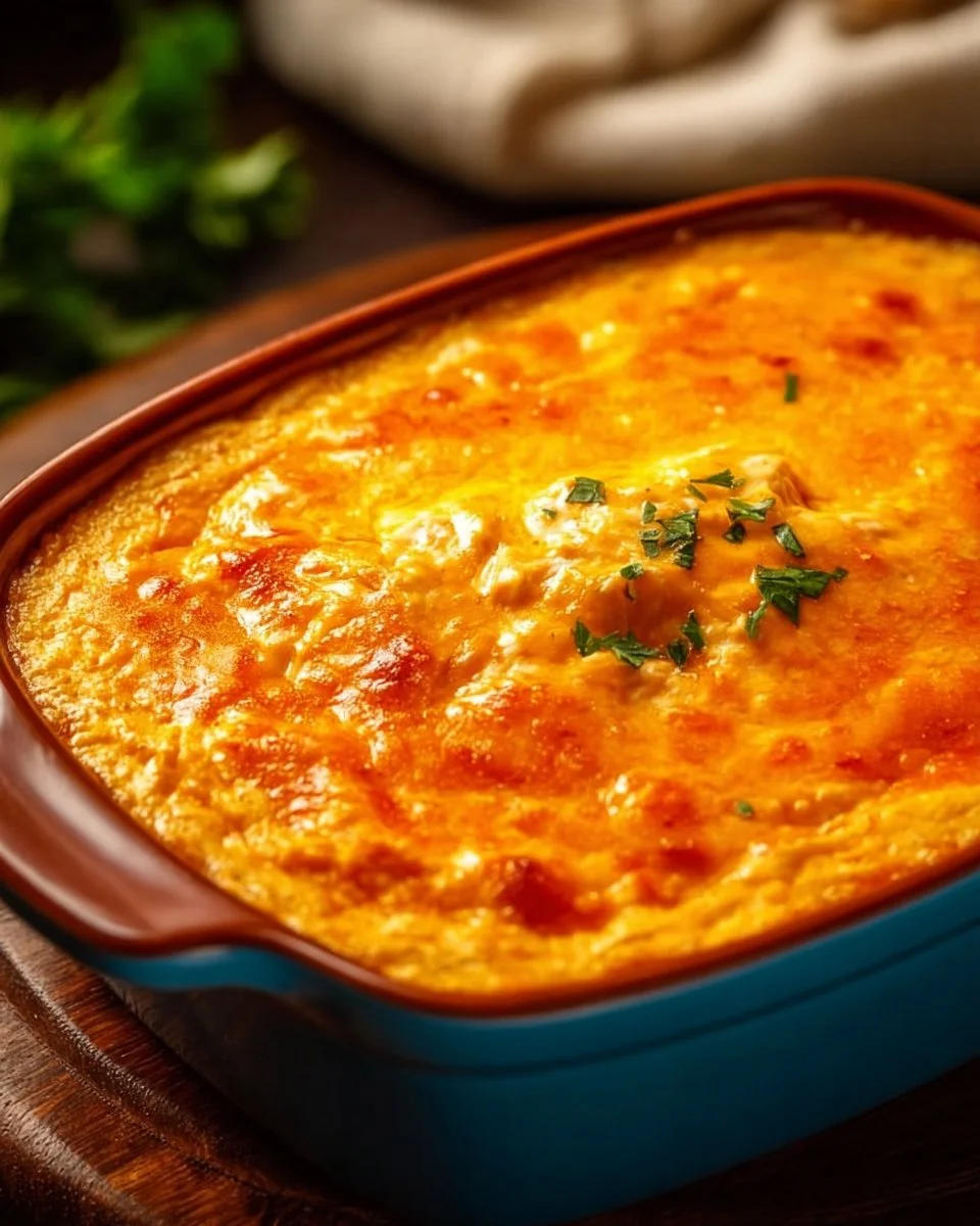 Spicy Instant Pot Buffalo Chicken Dip served in a bowl