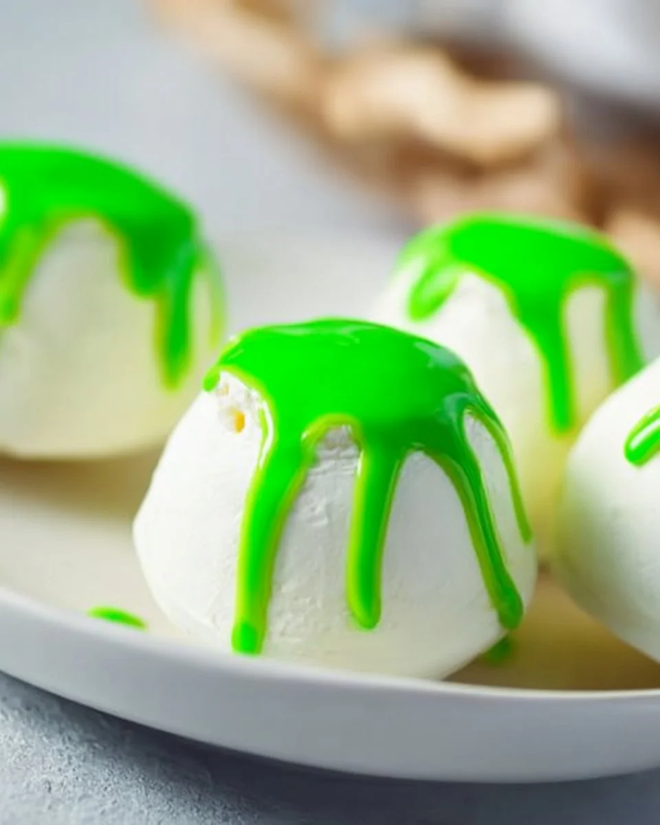 St. Patrick's Day themed green tea truffles decorated for celebration