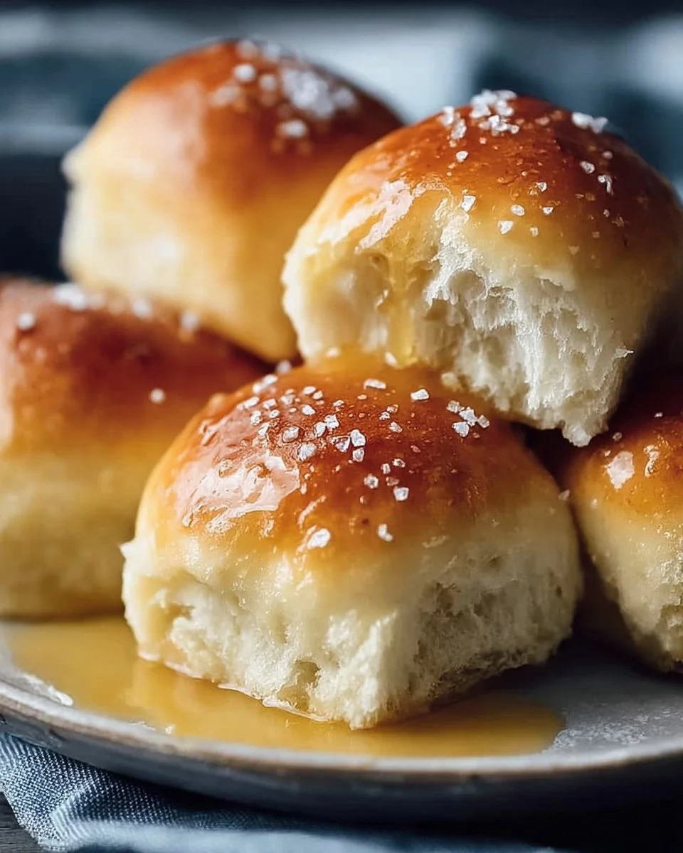 What Makes Dairy-Free Gluten-Free Dinner Rolls So Soft 1 Soft dairy-free gluten-free dinner rolls on a wooden table
