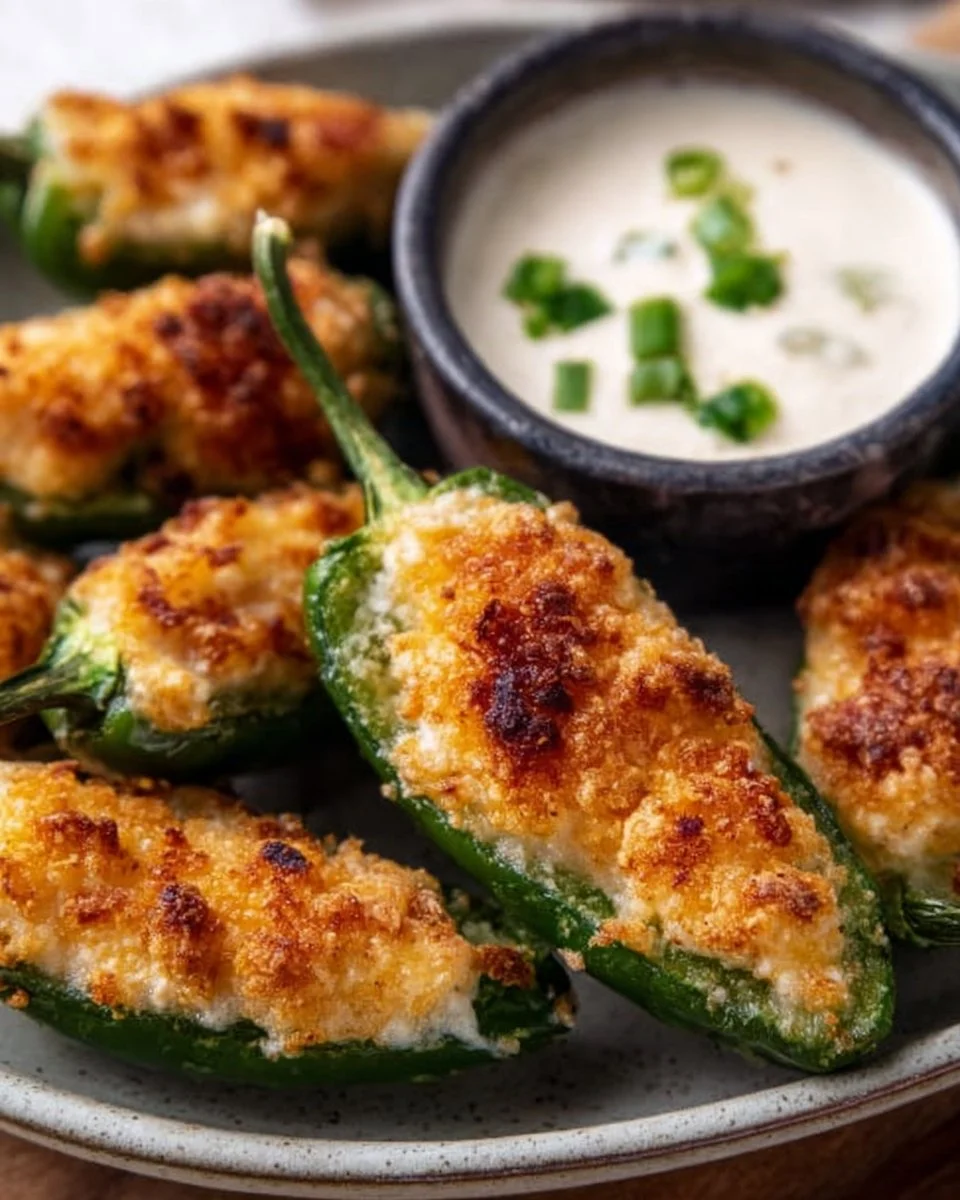 Air Fryer Jalapeno Poppers 1 Crispy Air Fryer Jalapeno Poppers ready to serve as a delicious appetizer