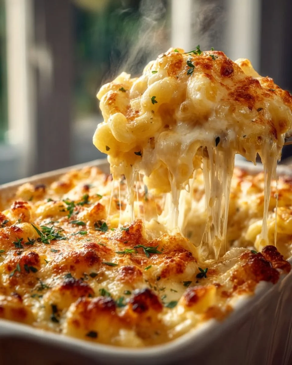 Baked Mac and Cheese 1 Delicious baked mac and cheese made with creamy cheese and pasta