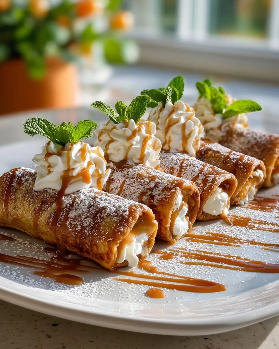 Biscoff French Toast Roll Ups 1 Delicious Biscoff French Toast Roll Ups served with syrup