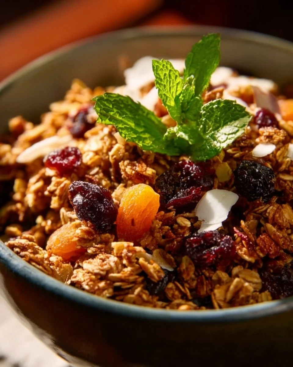 Customizable Granola 1 Bowl of customizable granola with various toppings and ingredients